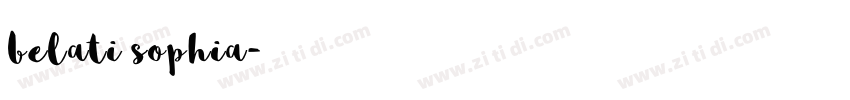 belati sophia字体转换